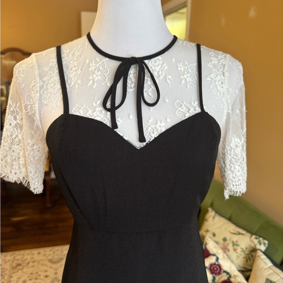 Forever 21 black and white lace dress - Picture 2 of 8